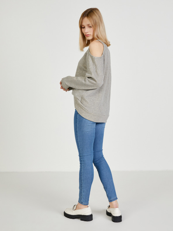 Pepe Jeans Šedá dámska mikina bez ramienok Pepe Jeans Moni