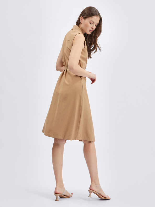 Orsay Svetlohnedé dámske zavinovacie šaty ORSAY