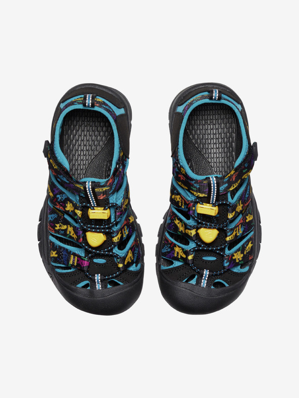 Keen Čierne chlapčenské vzorované sandále Keen