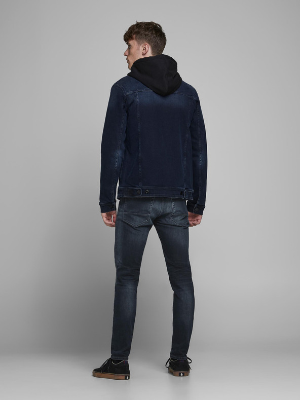 Jack & Jones Tmavomodré slim fit džínsy Jack & Jones Glenn