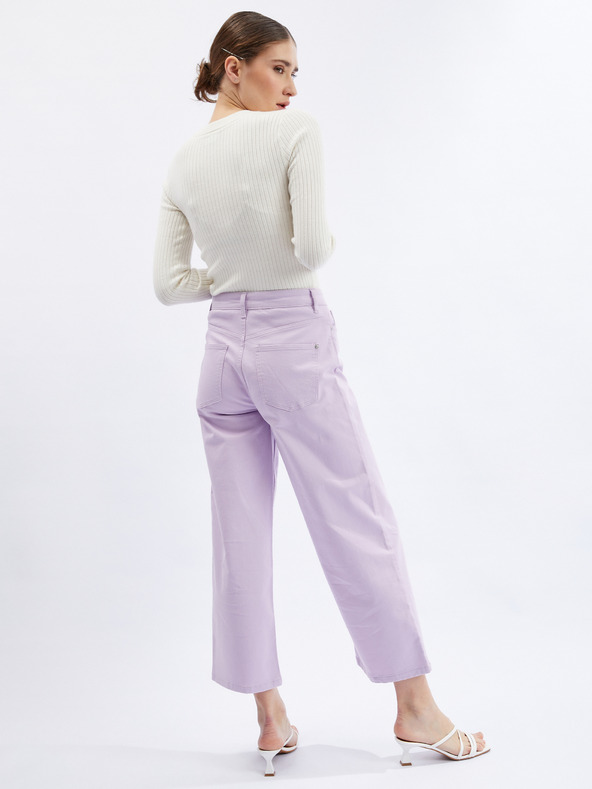 Orsay Svetlofialové dámske džínsy rozšíreného strihu ORSAY