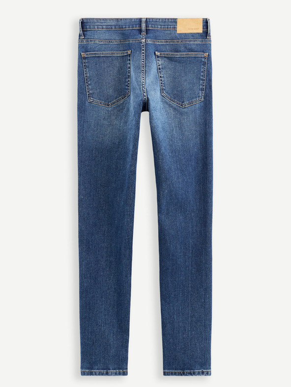 Celio Modré pánske džínsy skinny fit Celio C45 Doskinny