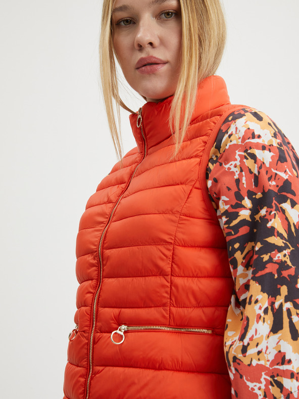 ONLY ONLY Madeline červená prešívaná vesta