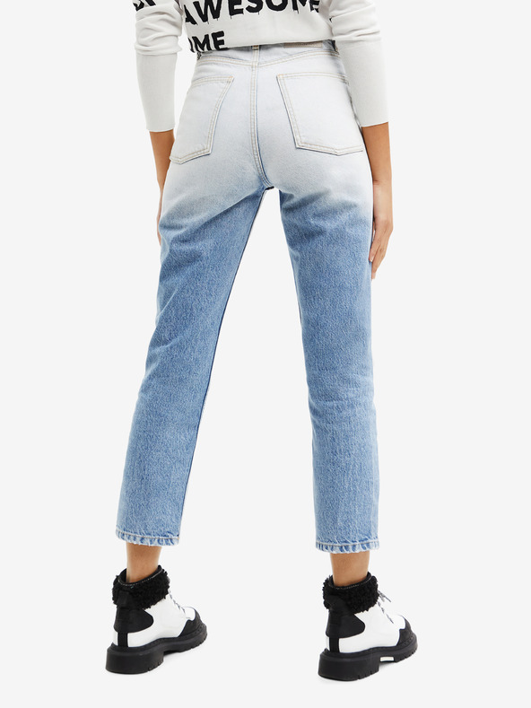 Desigual Svetlomodré dámske džínsy Desigual Res s rovnými nohavicami