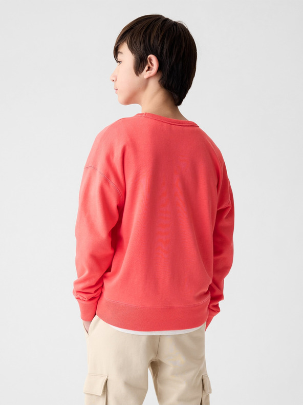 GAP Detská mikina s logom a fleece GAP