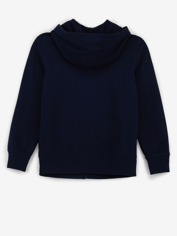 GAP Detská mikina s logom a fleece GAP