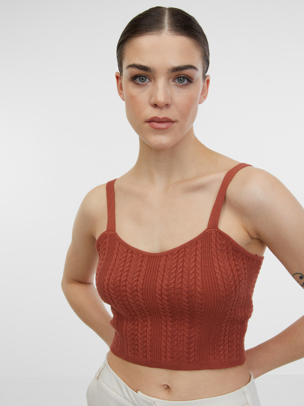 Orsay Hnedý dámsky top ORSAY