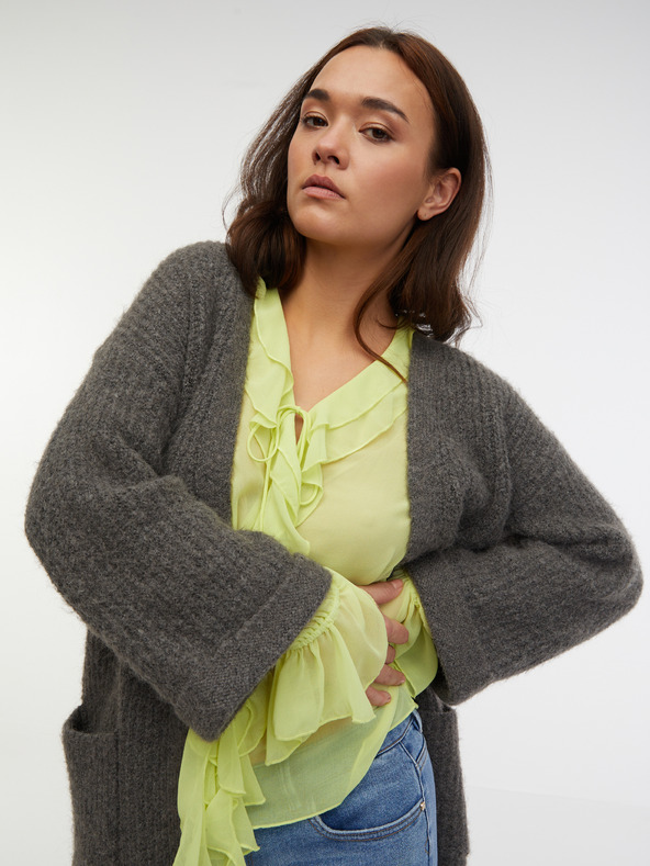 Orsay Tmavosivý dámsky oversize kardigan ORSAY