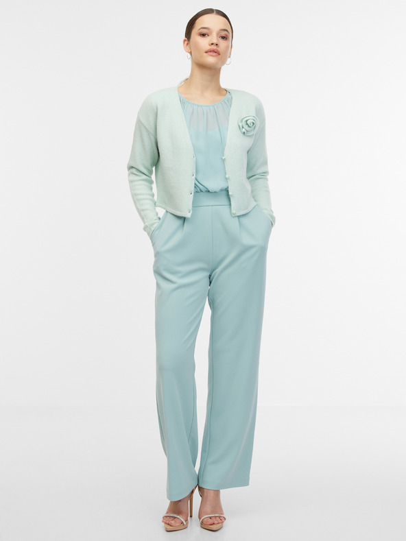 Orsay Mentolový dámsky kardigan s prímesou vlny ORSAY