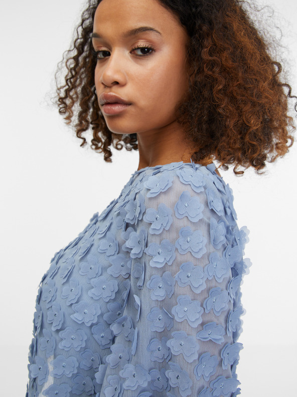 Orsay Svetlomodrá dámska blúzka ORSAY