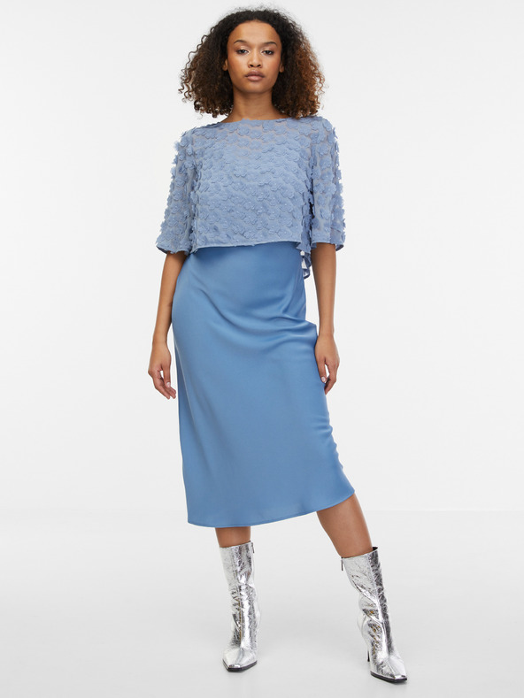 Orsay Svetlomodrá dámska blúzka ORSAY