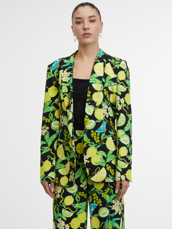Orsay Čierno-zelené dámske vzorované sako ORSAY