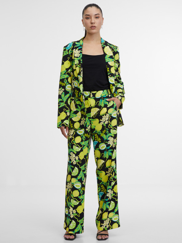 Orsay Čierno-zelené dámske vzorované sako ORSAY