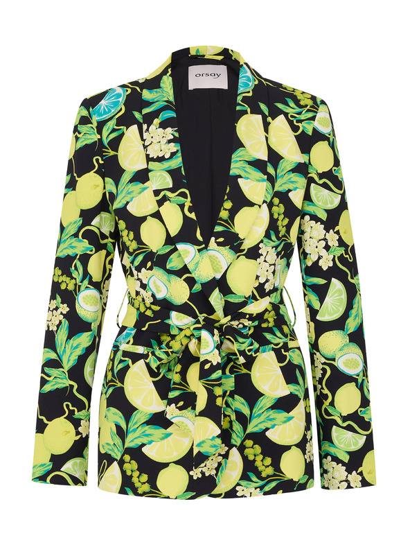 Orsay Čierno-zelené dámske vzorované sako ORSAY