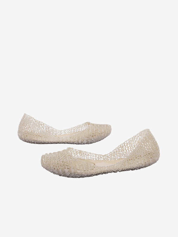 Melissa Krémové dámske balerínky Melissa Campana Papel Brushed