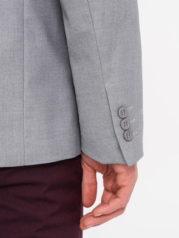 Ombre Clothing Šedé pánske sako Ombre Clothing