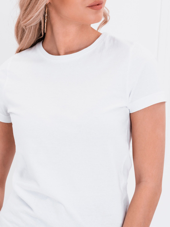 Edoti Biele dámske základné tričko Edoti