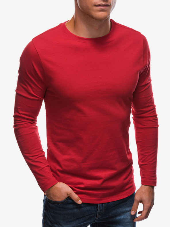 Edoti Červené pánske základné tričko Edoti