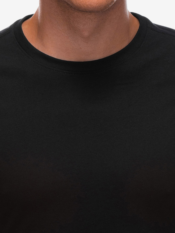 Edoti Čierne pánske základné tričko Edoti