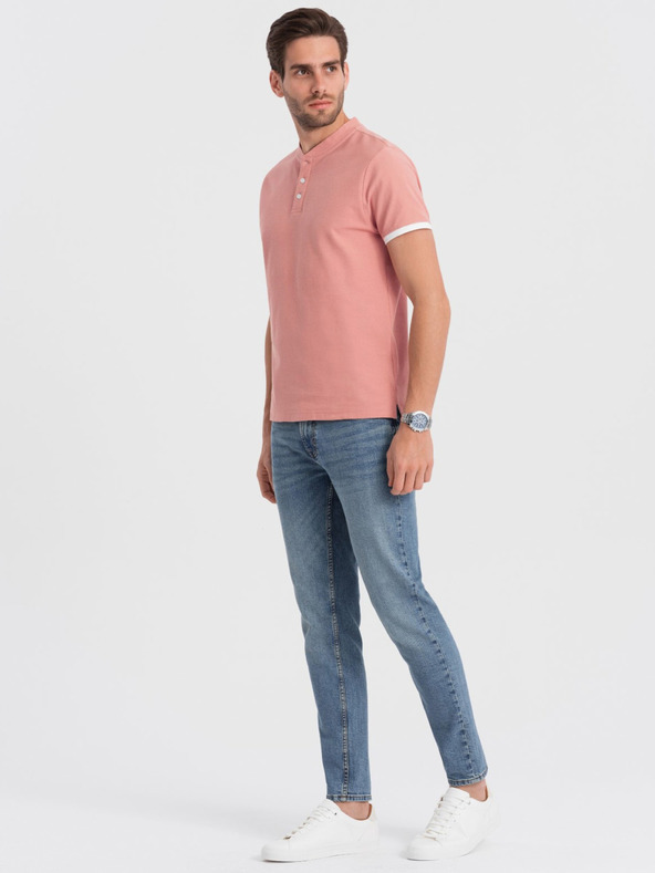 Ombre Clothing Staroružové pánske polo tričko Ombre Clothing