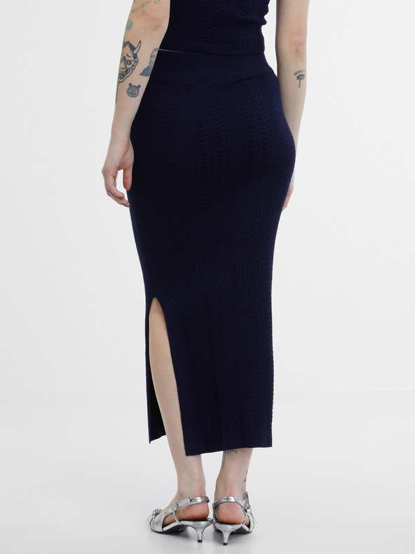 Orsay Tmavomodrá dámska sukňa ORSAY