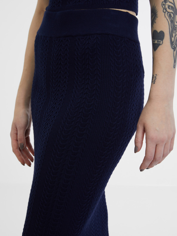 Orsay Tmavomodrá dámska sukňa ORSAY