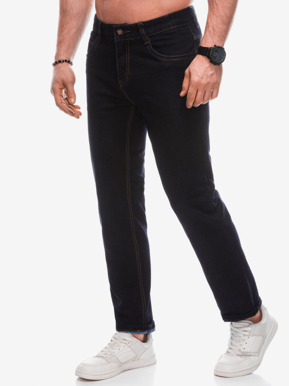 Edoti Tmavomodré pánske džínsy Edoti