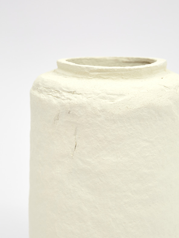 Kaemingk Krémová dekoračná papierová váza Kaemingk