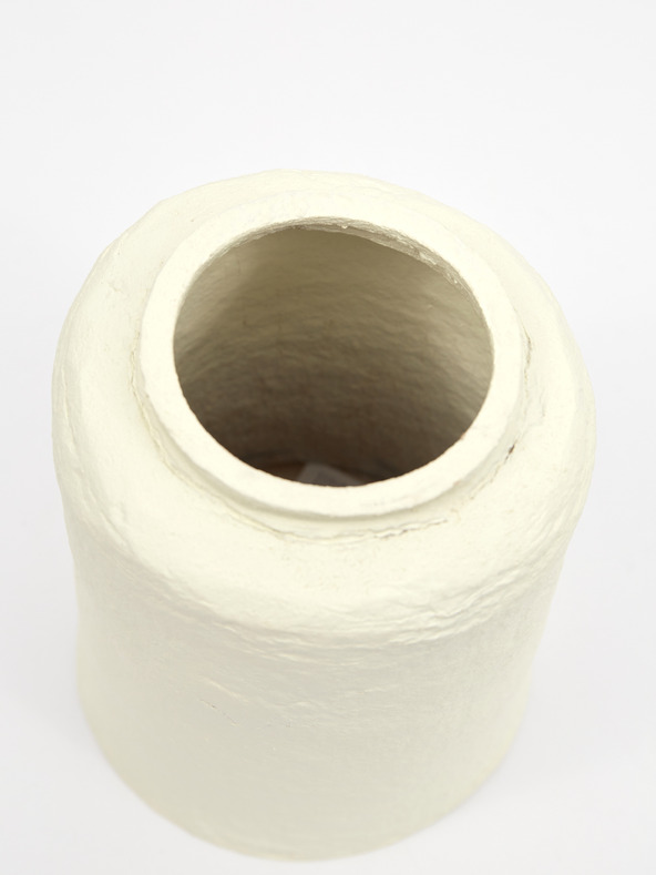 Kaemingk Krémová dekoračná papierová váza Kaemingk