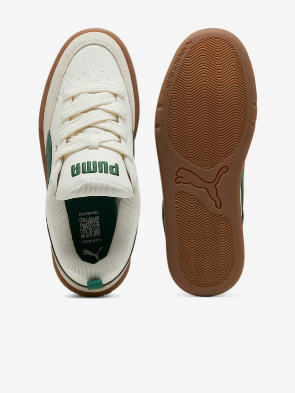 Puma Zeleno-krémové pánske tenisky so semišovými detailmi Puma Park Lifestyle OG