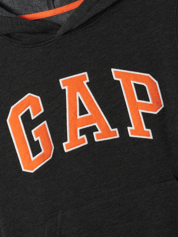 GAP Detská mikina s logom a fleece GAP