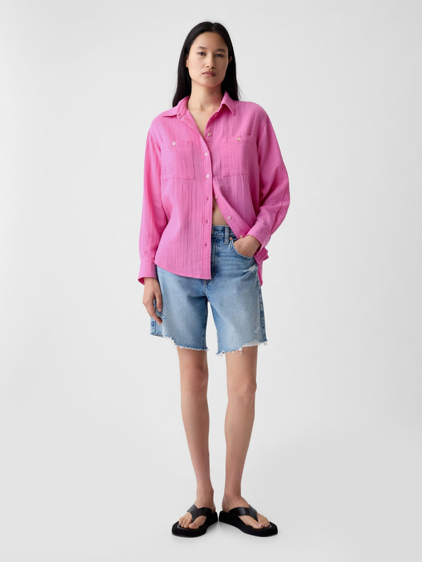 GAP Mušelínová košeľa oversize GAP