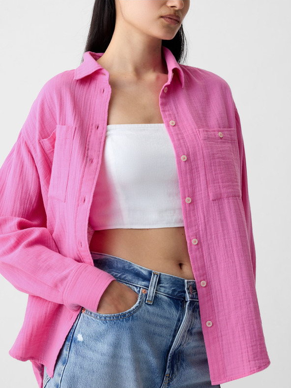 GAP Mušelínová košeľa oversize GAP