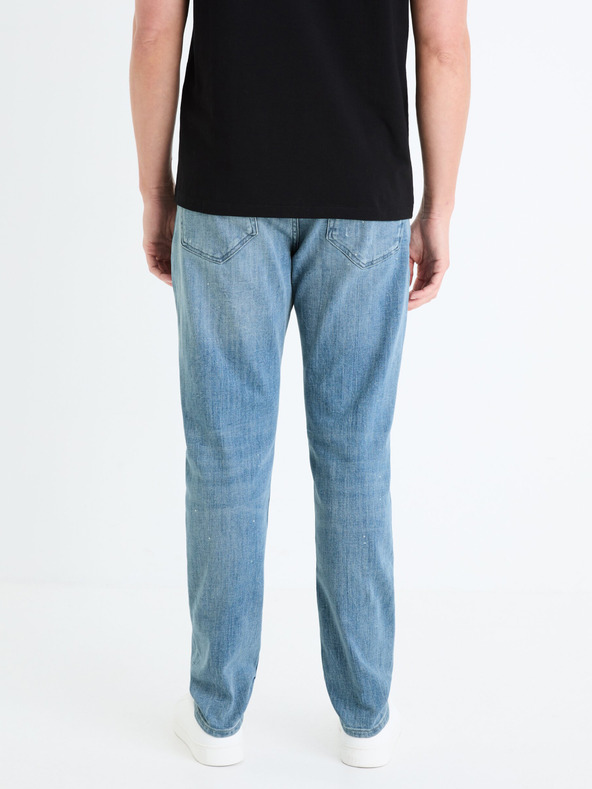 Celio Modré pánske slim fit džínsy Celio Gostroy