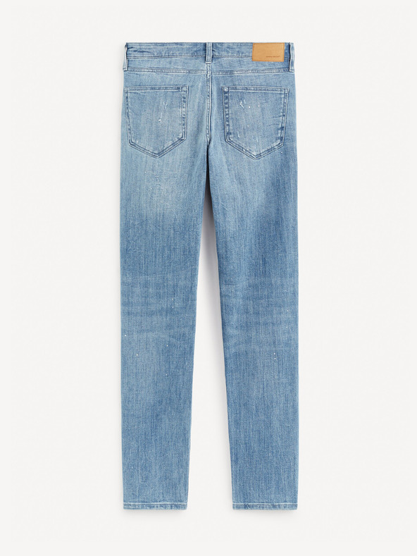 Celio Modré pánske slim fit džínsy Celio Gostroy
