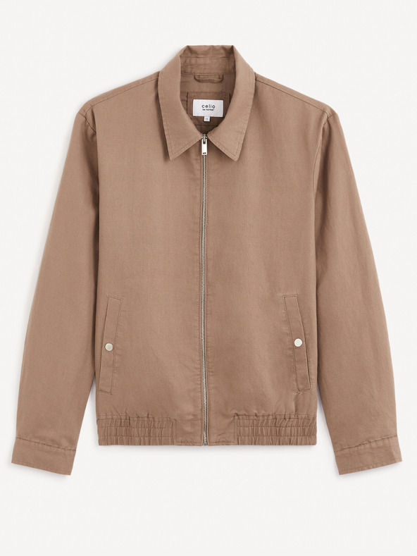 Celio Hnedá ľahká bunda Celio Gumarlon