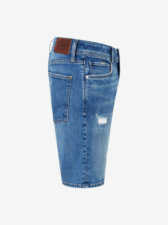Pepe Jeans Modré pánske džínsové šortky Pepe Jeans