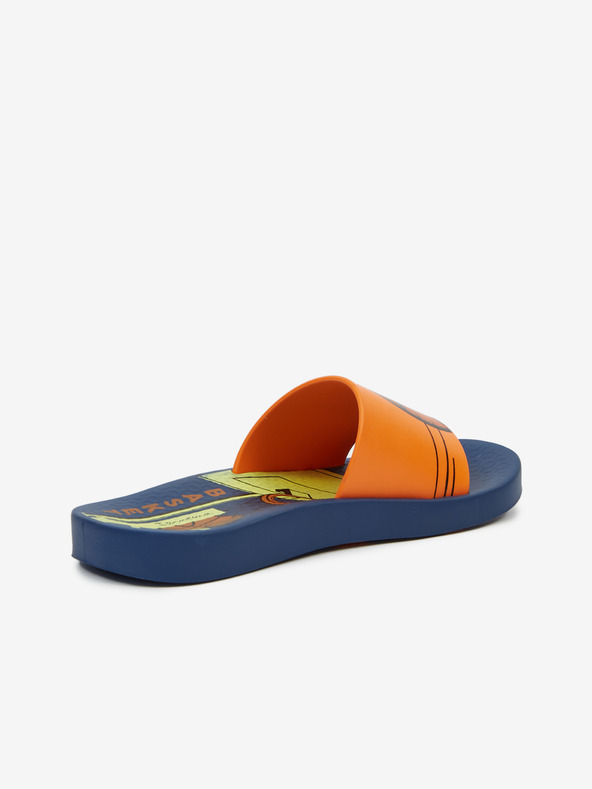 Ipanema Oranžovo-modré chlapčenské šľapky Ipanema Urban Slide Kids