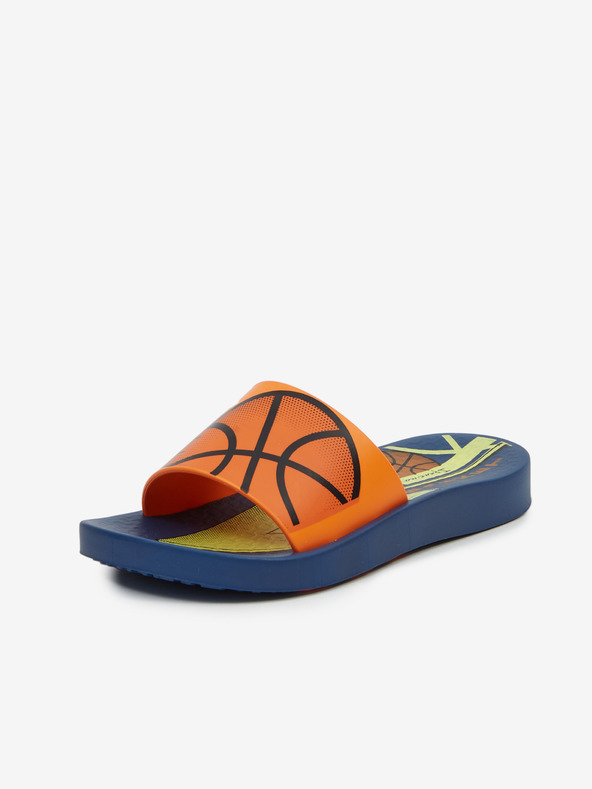 Ipanema Oranžovo-modré chlapčenské šľapky Ipanema Urban Slide Kids