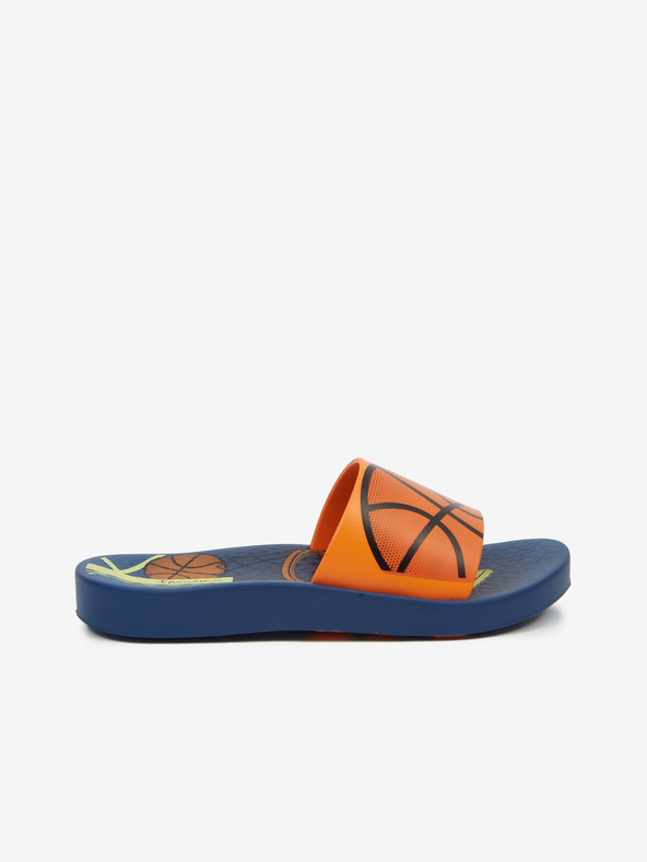 Ipanema Oranžovo-modré chlapčenské šľapky Ipanema Urban Slide Kids