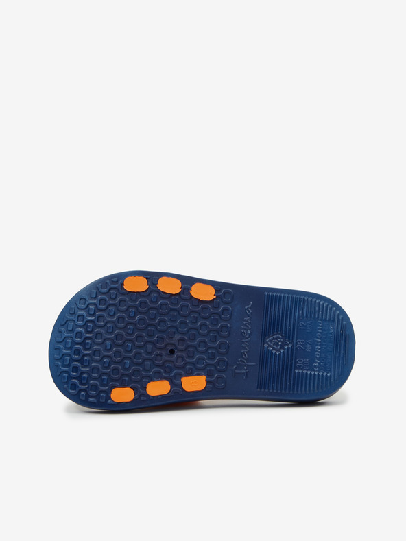 Ipanema Oranžovo-modré chlapčenské šľapky Ipanema Urban Slide Kids