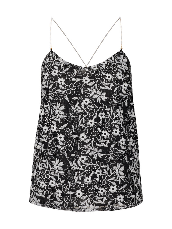 Orsay Čierne dámske vzorované tielko ORSAY