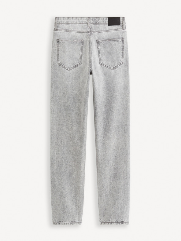 Celio Šedé pánske džínsy voľného strihu Celio C75 Foloose