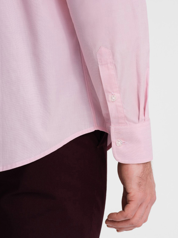 Ombre Clothing Ružová pánska košeľa Ombre Clothing