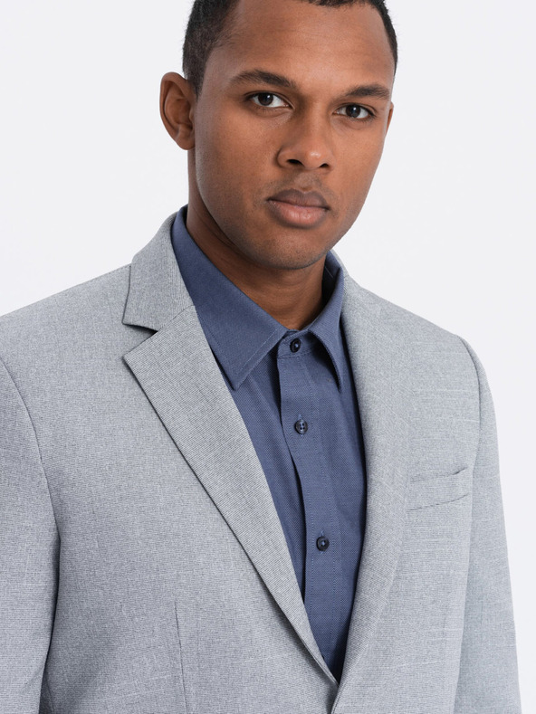 Ombre Clothing Šedé pánske sako Ombre Clothing