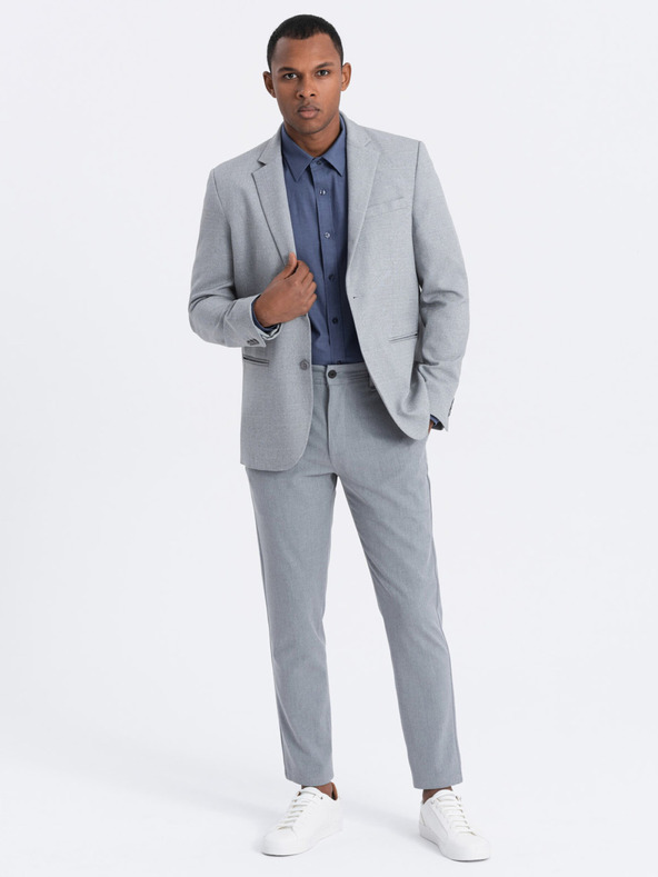 Ombre Clothing Šedé pánske sako Ombre Clothing