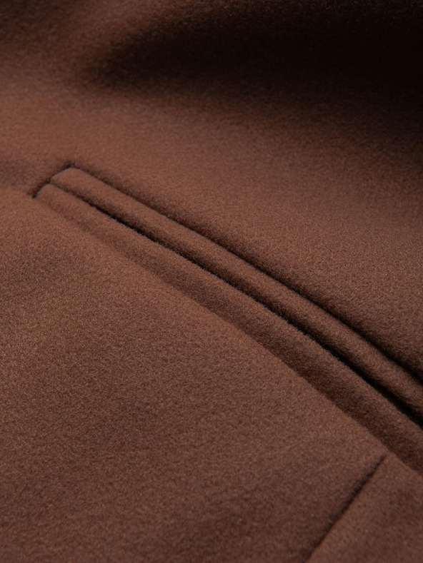 Ombre Clothing Hnedá pánska bunda Ombre Clothing