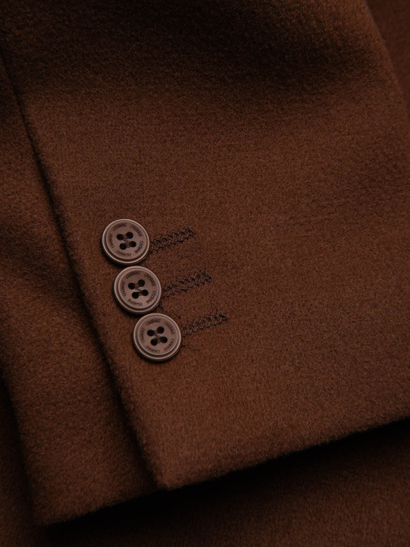 Ombre Clothing Hnedá pánska bunda Ombre Clothing