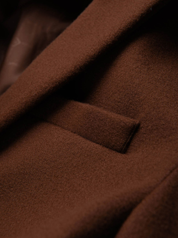 Ombre Clothing Hnedá pánska bunda Ombre Clothing