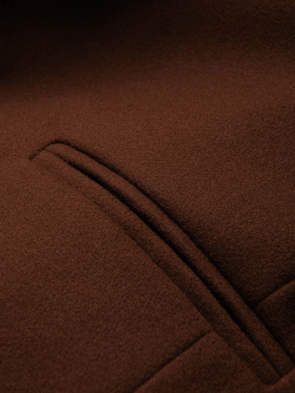 Ombre Clothing Hnedá pánska bunda Ombre Clothing